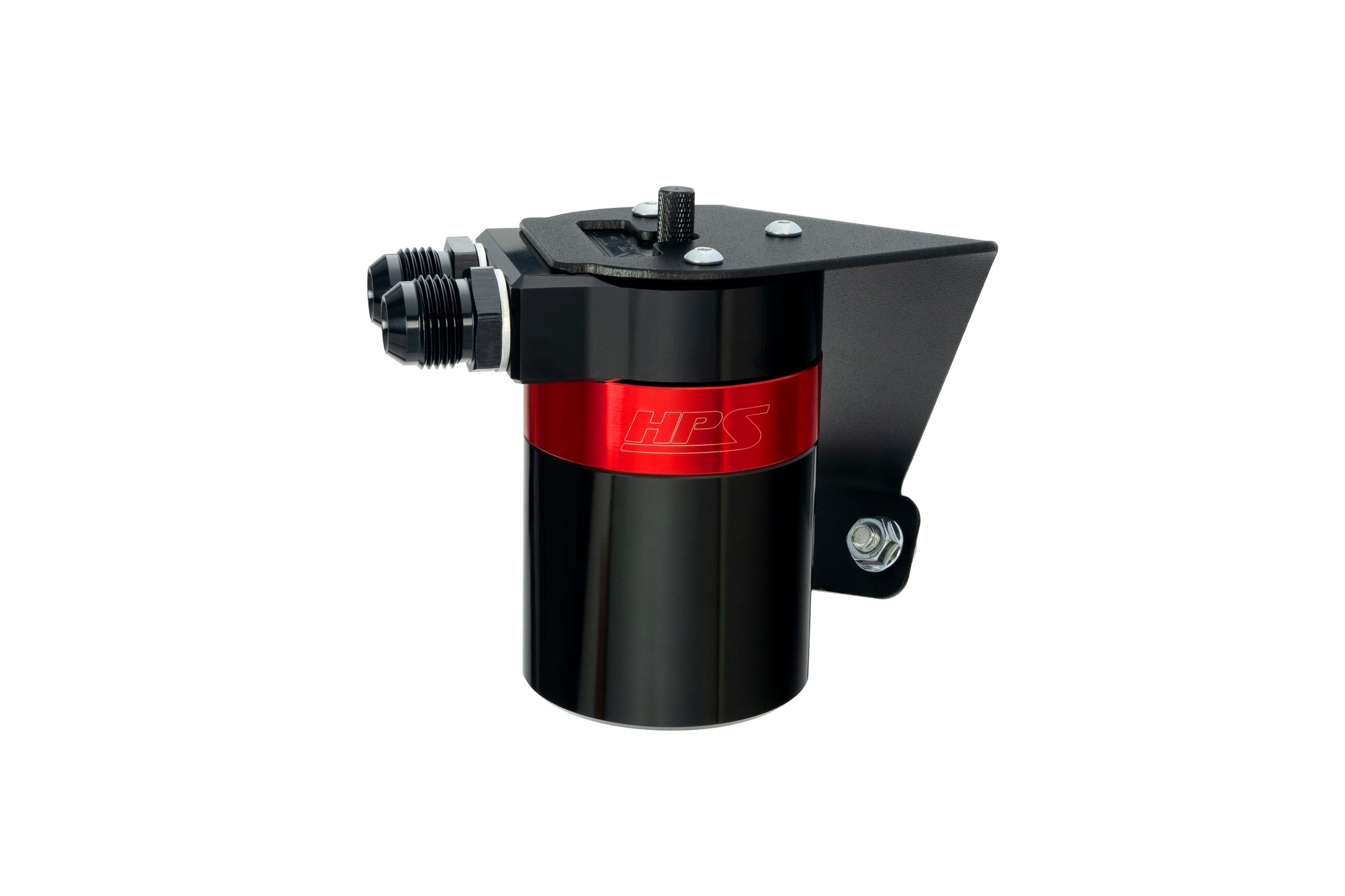 HPS Performance Billet Aluminum Oil Catch Can Kit Red 860-030