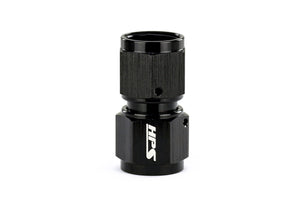 HPS Performance Straight -6 AN Female to Female Swivel Coupling Adapter Aluminum Black