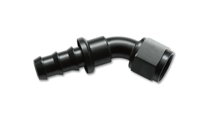 Vibrant Push-On 30 Degree Hose End Elbow Fitting Size -4AN