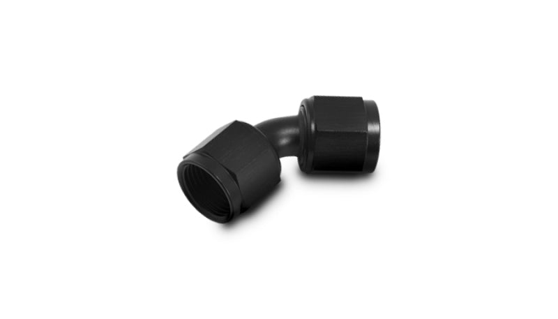 Vibrant -8AN X -8AN Female Flare Swivel 45 Deg Fitting ( AN To AN ) -Anodized Black Only