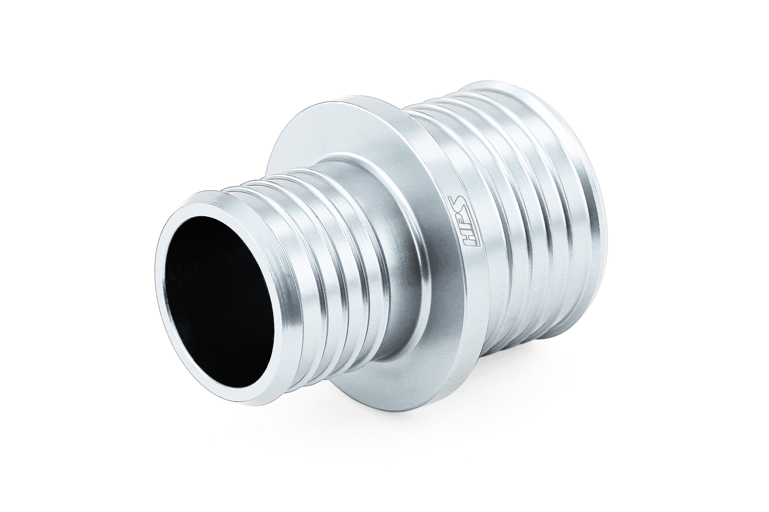 HPS 1 inch - 1-1/4 inch 25mm - 32mm Billet 6061 Aluminum Joiner Hose Union Connector Silver