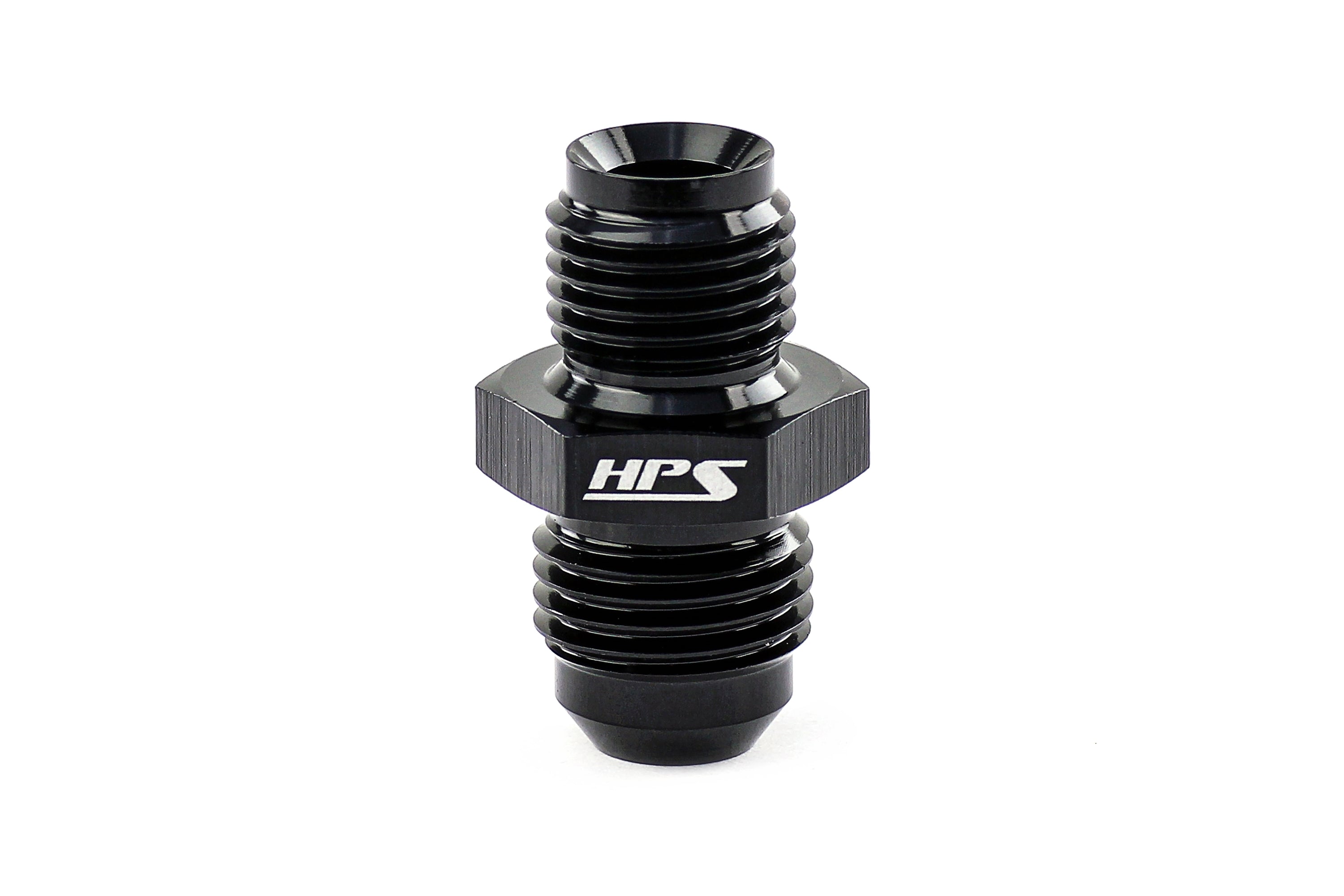 HPS Performance Straight -6 AN Flare to M20 x 1.5 Metric Adapter Aluminum Black