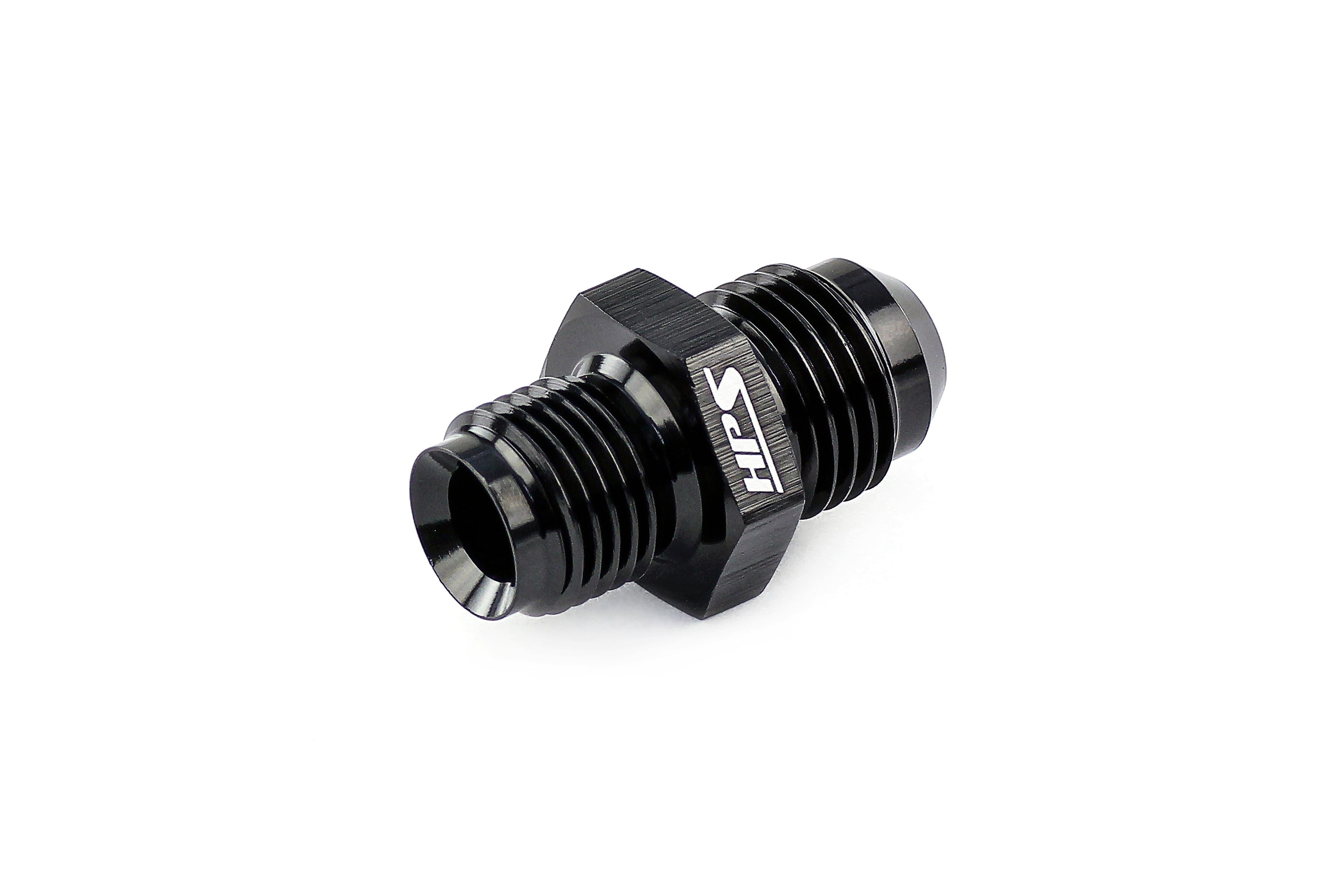 HPS Performance Straight -6 AN Flare to M20 x 1.5 Metric Adapter, Aluminum, Black