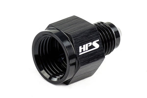 HPS Performance -12 AN Female to -10 AN Male Reducer Adapter Aluminum Black