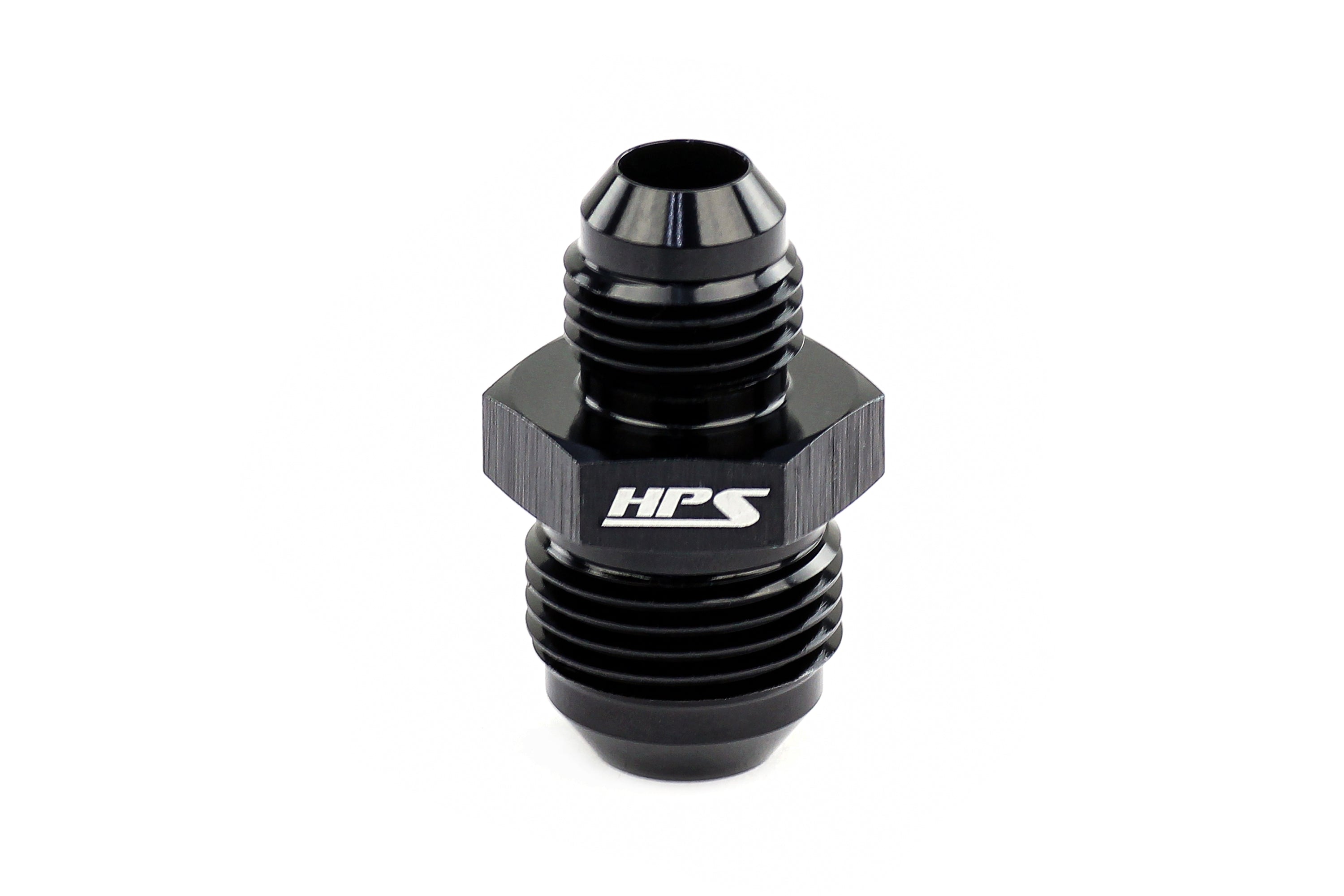 HPS Performance -16 AN to -12 AN Male To Male Reducer Union Coupler Adapter Aluminum Black