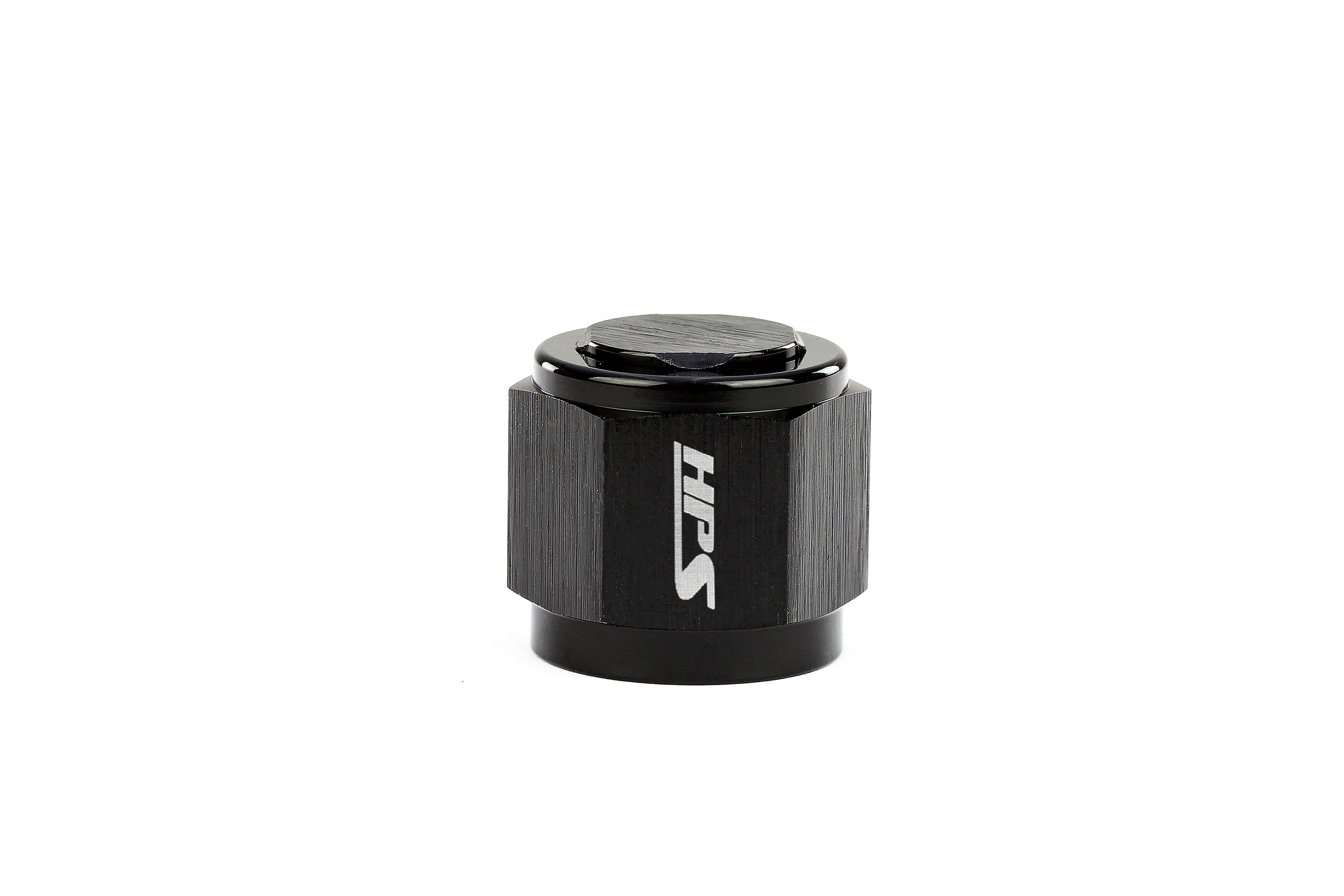 HPS Performance -3 AN Flare Female Cap Aluminum Black