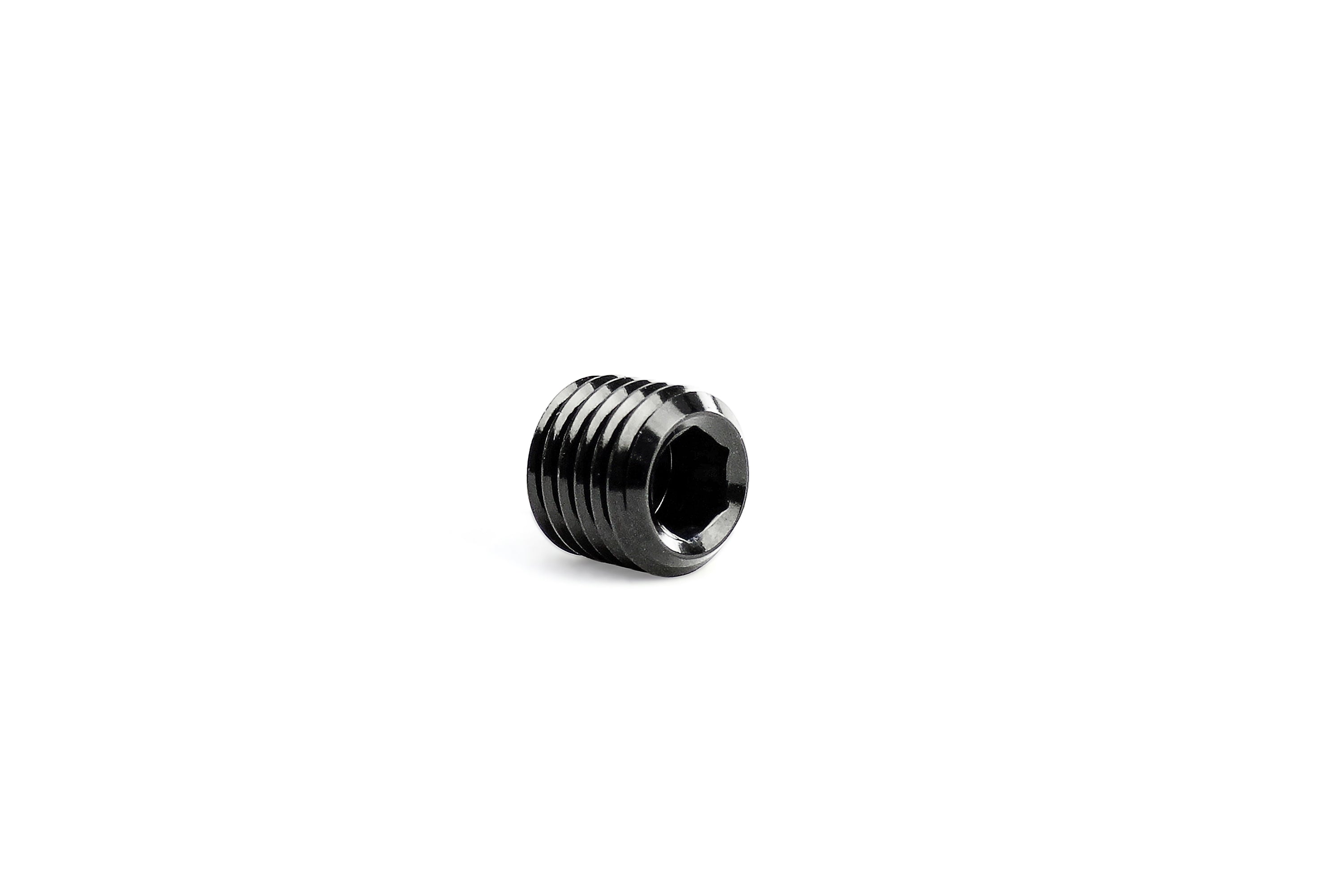 HPS Performance AN Fittings 1/16 inch NPT Allen Plug Aluminum Black