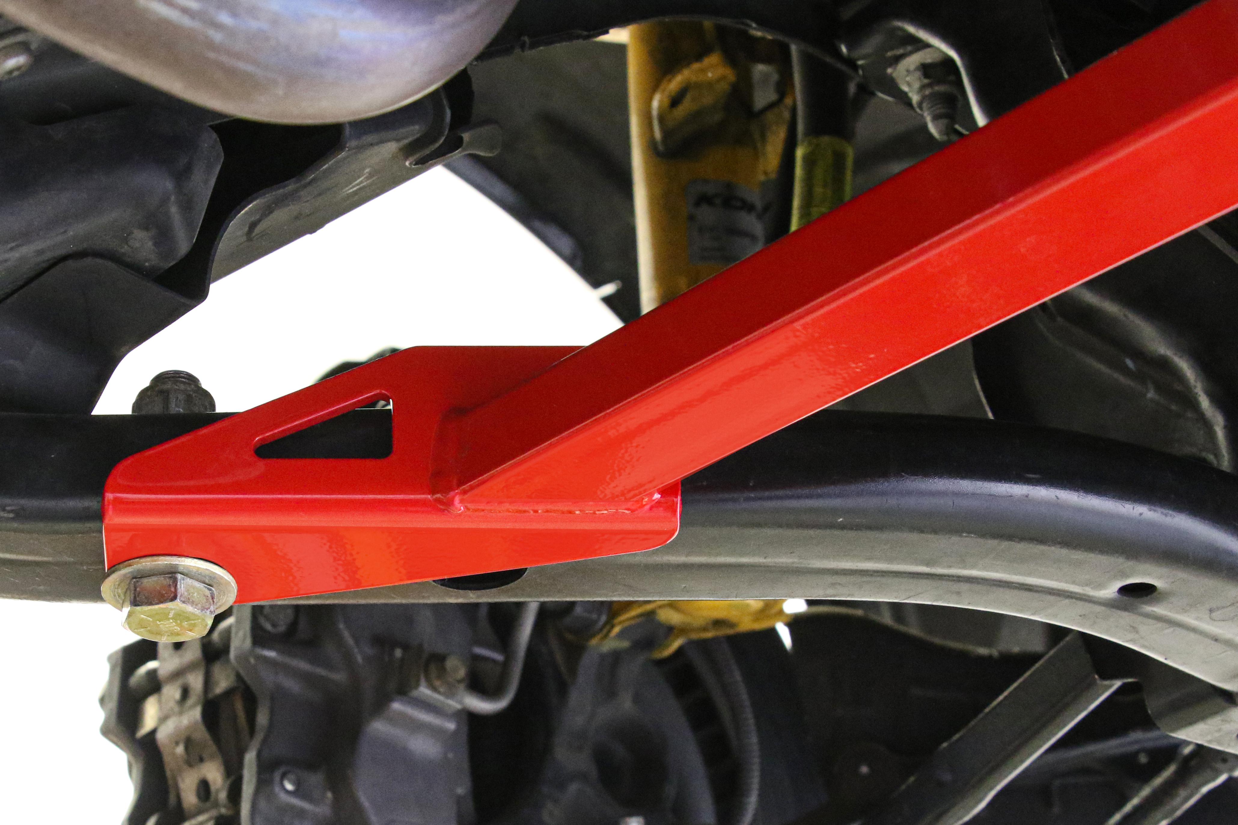 BMR 15-17 S550 Mustang Front 2-Point Subframe Chassis Brace - Red