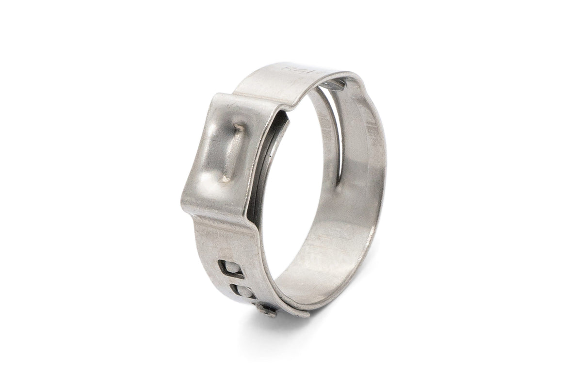 HPS 304 Stainless Steel Ear Hose Clamps Effective Range 5.3mm - 6.5mm 100pcs pack