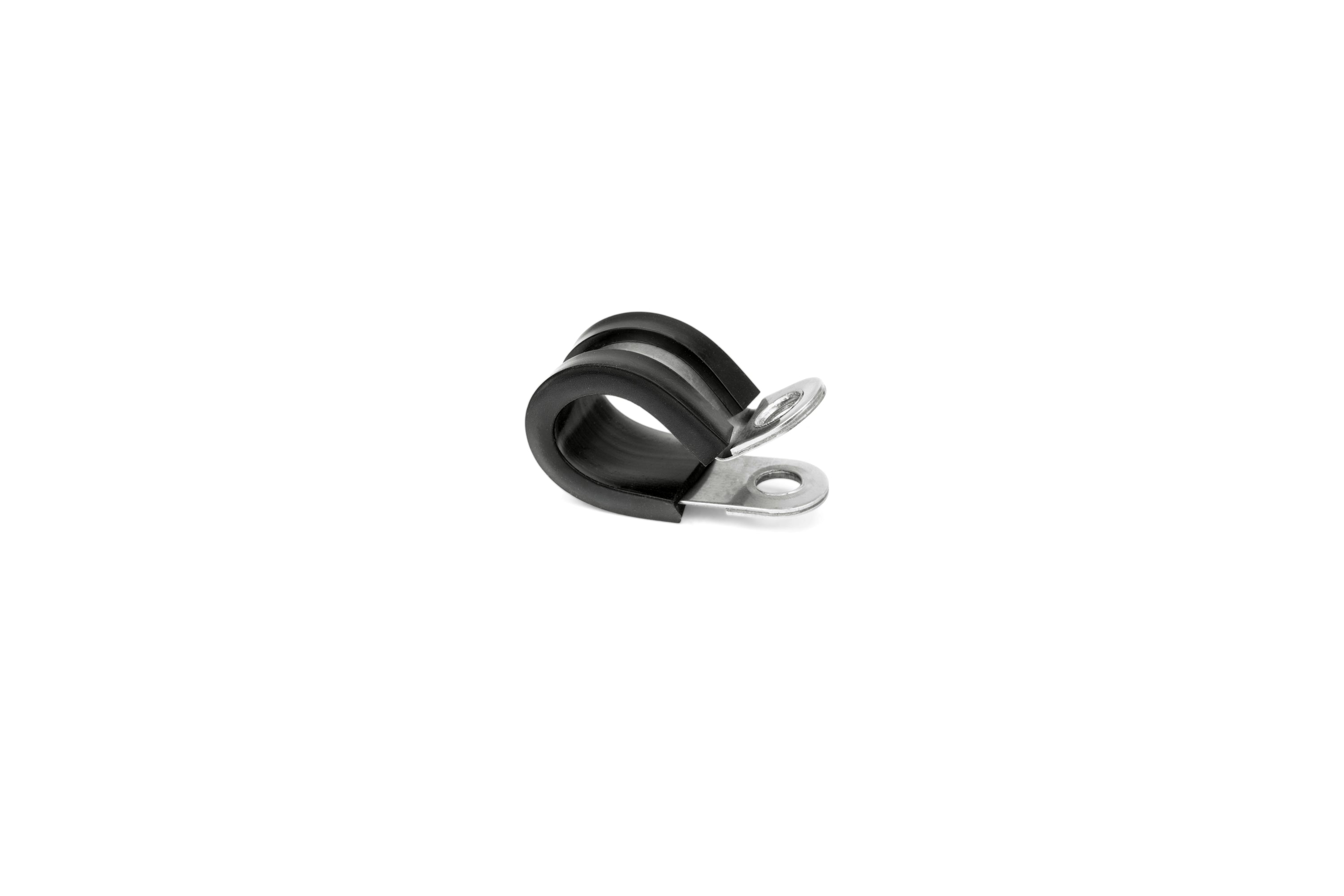 HPS 3/16 inch 5mm ID Stainless Steel Cushion Loop Clamp for Tube Wire and Hose Black Rubber EPDM