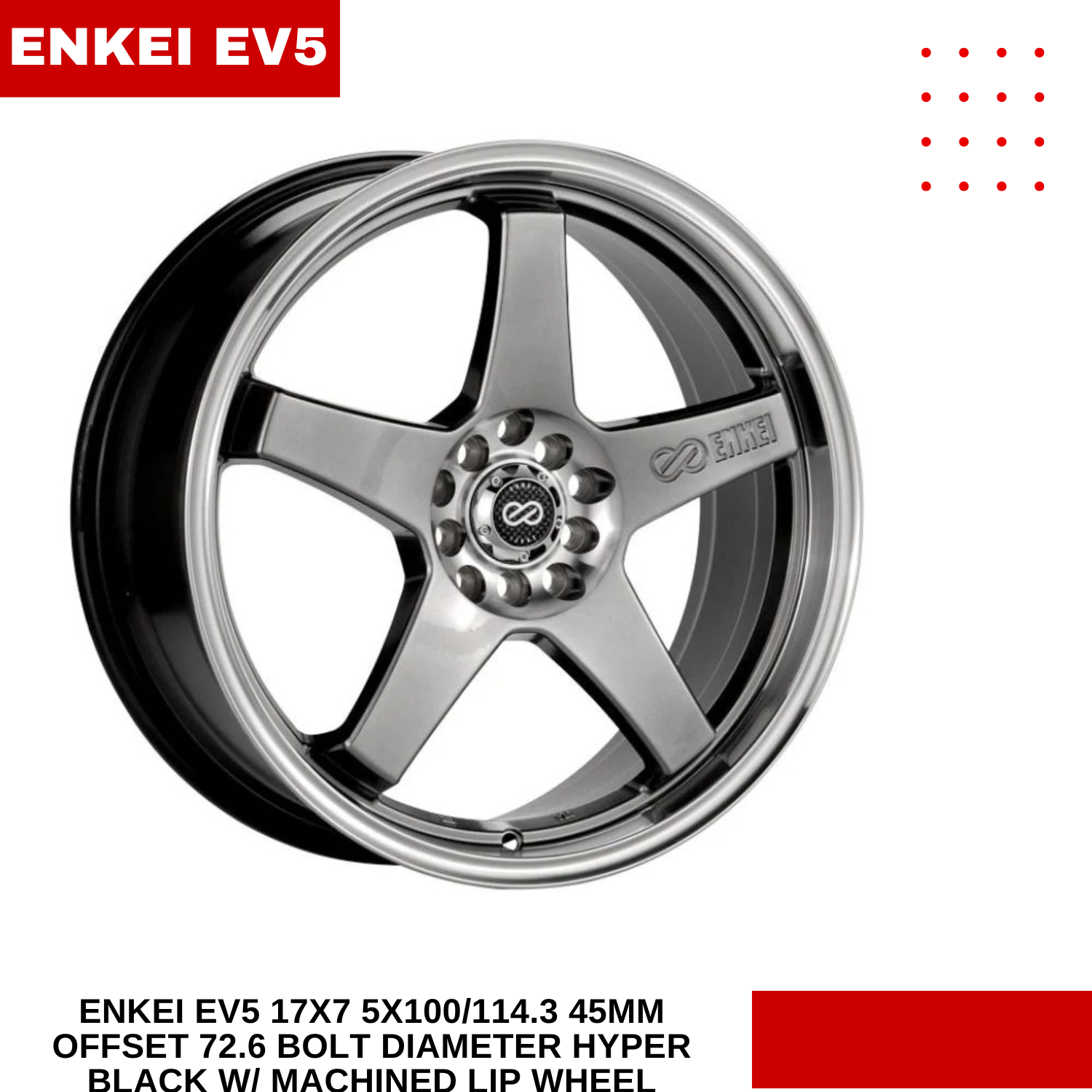 Enkei EV5 17x7 45mm offset