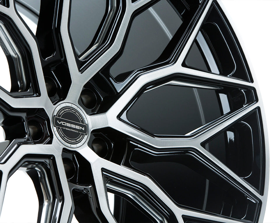 Vossen HF-2 20x9 / 5x120 / ET35 / Flat Face / 66.9 - Gloss Black Wheel