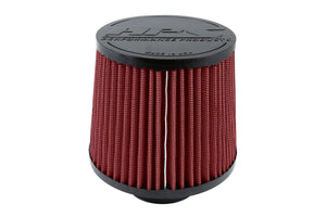HPS Performance Red 2.5 inch Air Filter 7.25 inch Length 6 inch Base 5 inch Top HPS-4274-RED