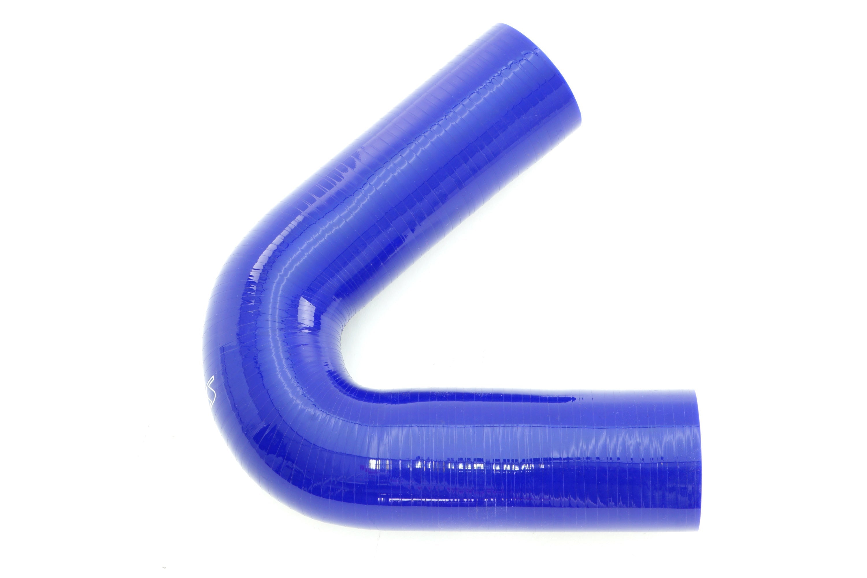 HPS 3-1/2 inch 89mm Silicone 135 Degree Elbow Coupler Hose High Temp 4-ply Reinforced Blue