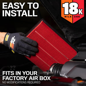 K&N Toyota C-Hr L4-1.2L F/I 16-19 Air Filter