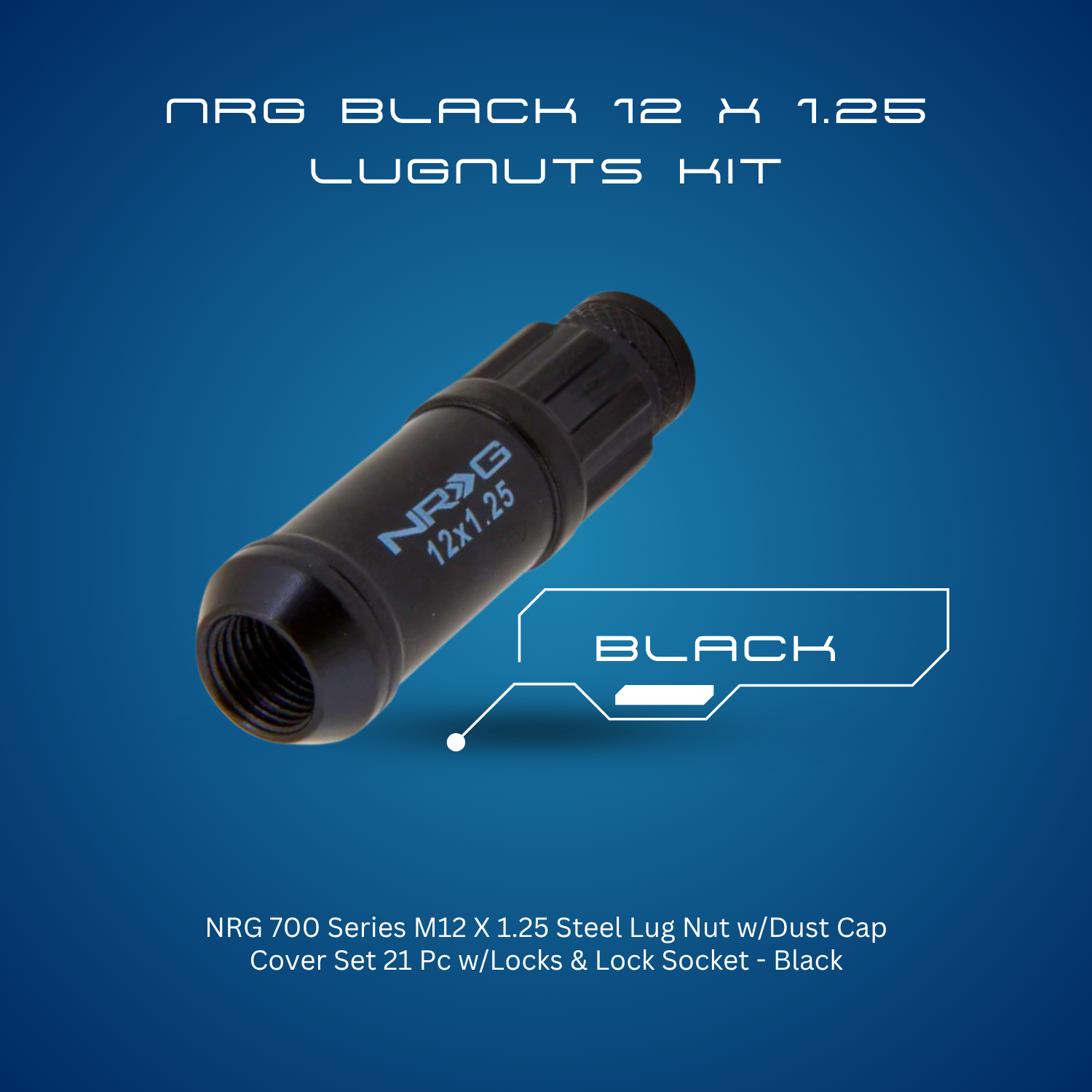NRG 700 Series M12 X 125 Steel Lug