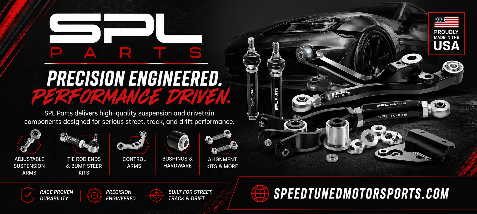 SPL Parts product graphic, Speed Tuned Motorsports