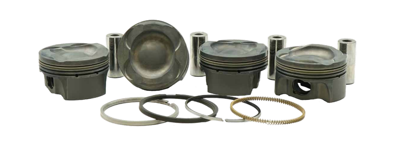 Mahle MS Ford EcoBoost 1.6L 79mm Bore 81.4mm Stroke 134mm Rod 21mm Pin -6cc 10.1CR Set of 4