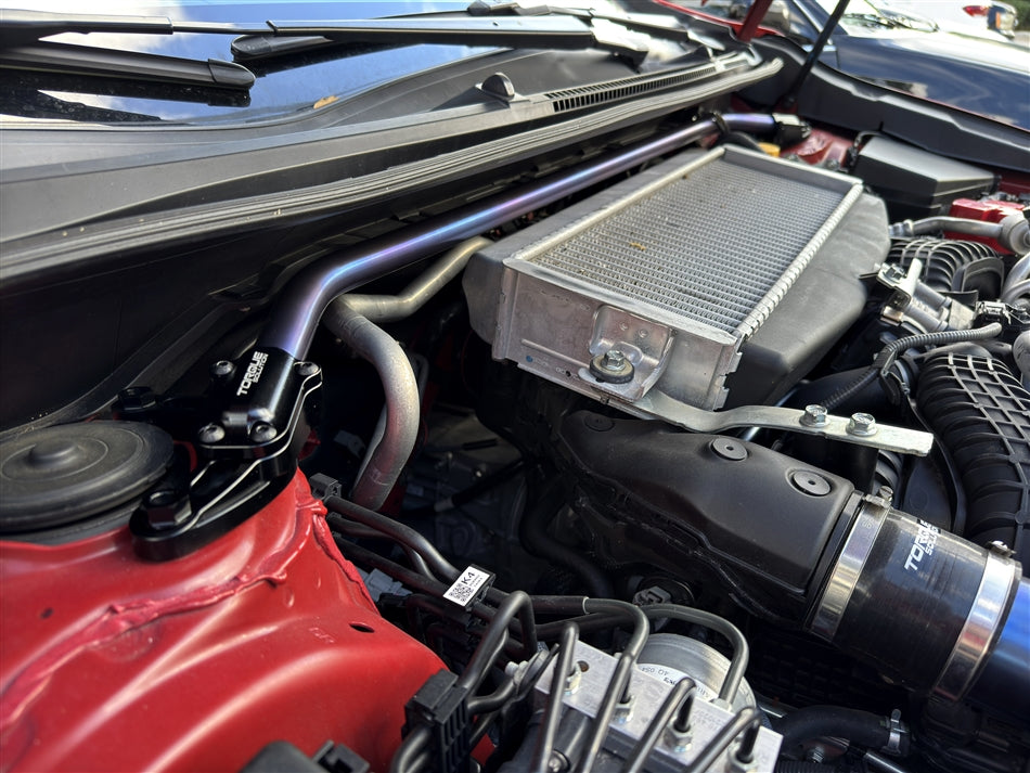 Torque Solution 2022+ Subaru WRX Strut Brace - Titanium Burnt Blue