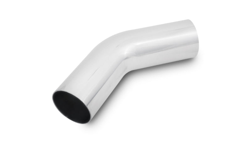 Vibrant 5in OD T6061 Aluminum Mandrel Bend 45 Degree - Polished