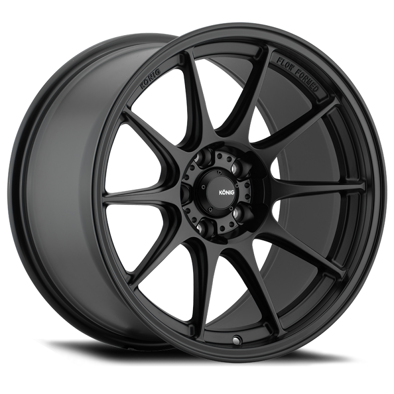 Konig Dekagram 15x7.5 4x100 ET35 Semi-Matte Black