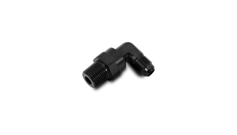 Vibrant -8AN to 1/2in NPT Male Swivel 90 Degree Adapter Fitting