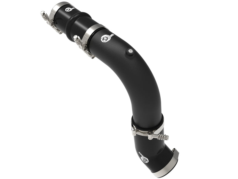 aFe BladeRunner 3in Aluminum Hot Charge Pipe BlackRAM Diesel Trucks 25-26 L6-6.7L (td)