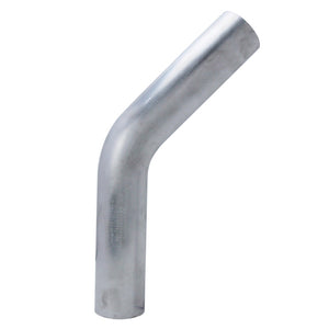 HPS 2 inch OD 45 Degree Bend 6061 Aluminum Elbow 16 Gauge w/ 2 inch CLR