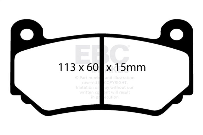EBC 08-11 Lotus Exige 1.8 Supercharged (240) Yellowstuff Front Brake Pads