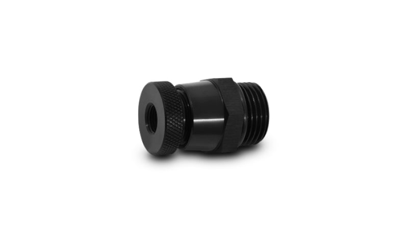 Vibrant 8 ORB to 1/8 NPT Aluminum Drain Valve - Black