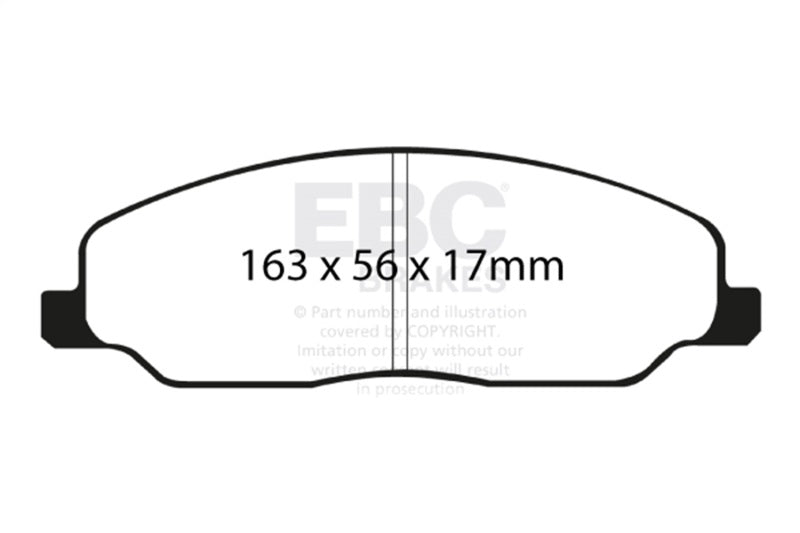 EBC 05-10 Ford Mustang 4.0 Yellowstuff Front Brake Pads