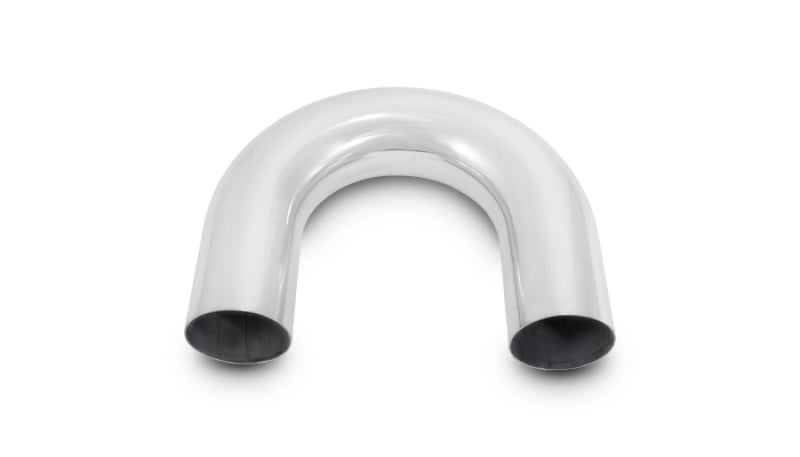 Vibrant 1.5in O.D. Universal Aluminum Tubing (180 degree Bend) - Polished