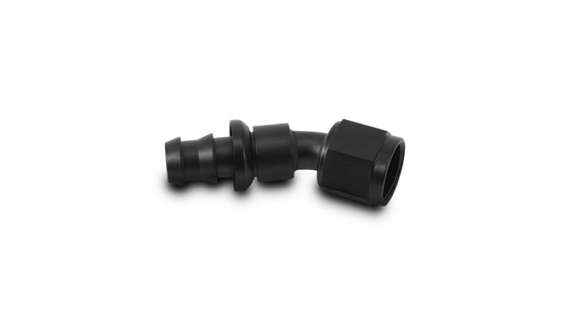 Vibrant Push-On 30 Degree Hose End Elbow FittingSize -8AN