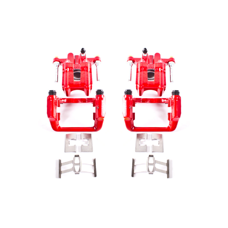 Power Stop 01-03 Acura CL Rear Red Calipers w/Brackets - Pair