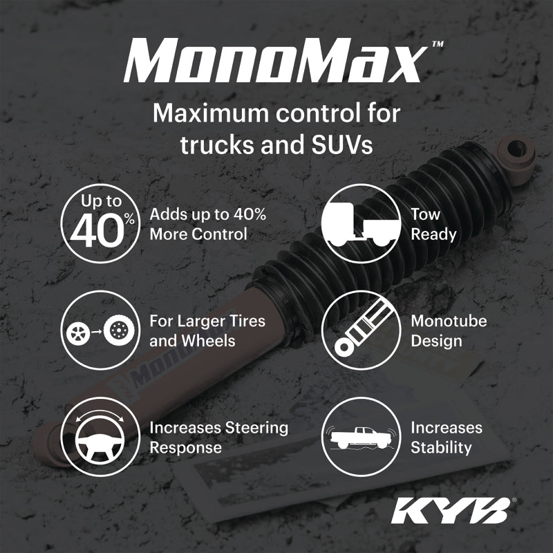 KYB Shocks & Struts Monomax Rear CHEVROLET Silverado K and V - Series 1/2 Ton (4WD) 1999-07 K and V