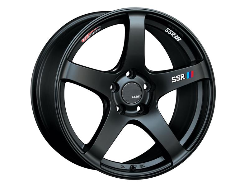 SSR GTV01 18x8.5 5x114.3 40mm Offset Flat Black Wheel 05-07 STI / 11+ tC