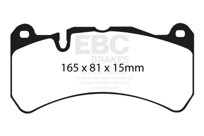 EBC 07-08 Ferrari 430 Scuderia 4.3 Yellowstuff Front Brake Pads