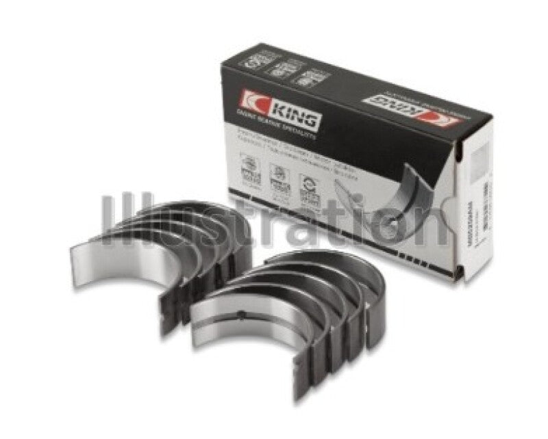 King Engine Bearings Acura F22B1/Honda F22A1/F22A6/F22B1/F22B2/F22B6 Main Bearing Set - Size STD