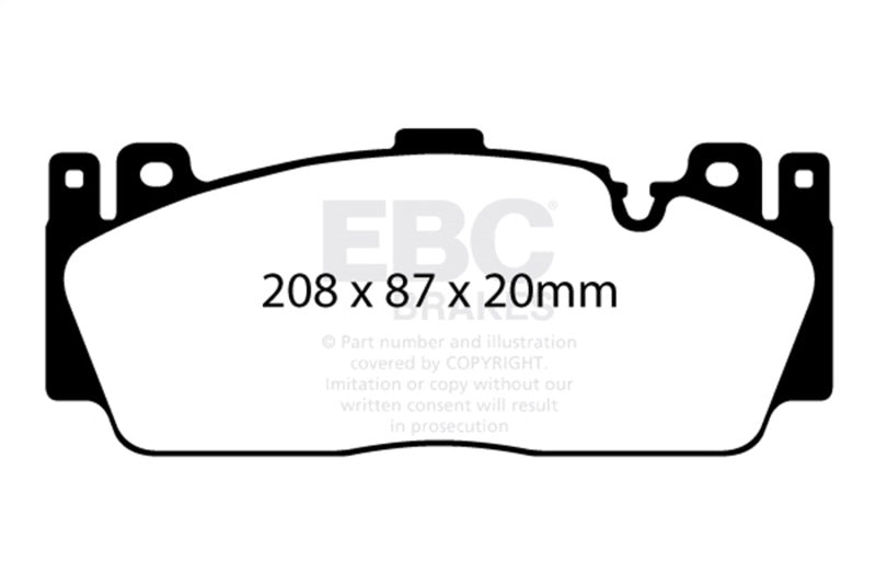 EBC 12-16 BMW M5 (F10) Bluestuff Front Brake Pads