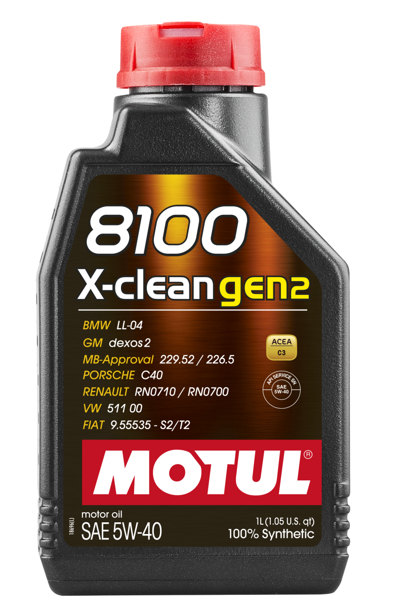 Motul 1L Synthetic Engine Oil 8100 X-CLEAN Gen 2 5W40