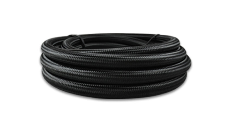 Vibrant -6 AN Black Nylon PTFE hose by FT