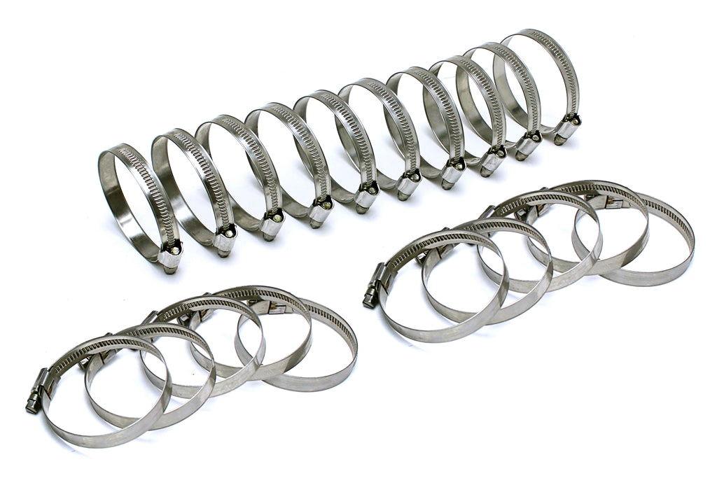 HPS Stainless Steel Embossed Hose Clamps Size 6 20pcs Pack 1/2 inch - 13/16 inch 13mm-20mm