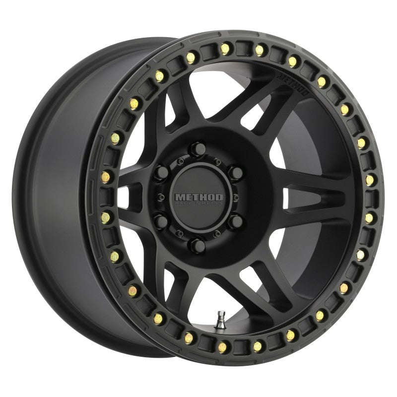 Method MR106 Beadlock 17x9 -44mm Offset 6x5.5 108mm CB Matte Black w/BH-H24125 Wheel