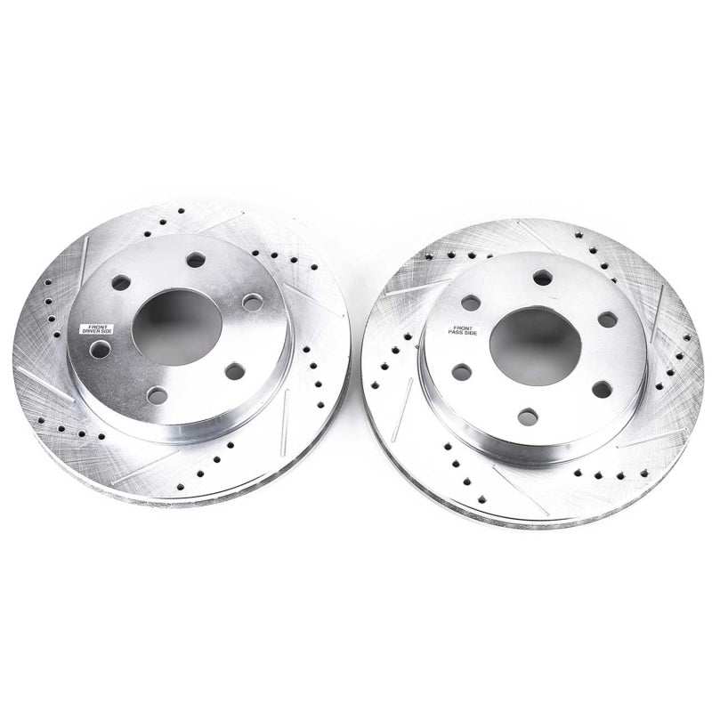 Power Stop 02-06 Cadillac Escalade Front Evolution Drilled & Slotted Rotors - Pair