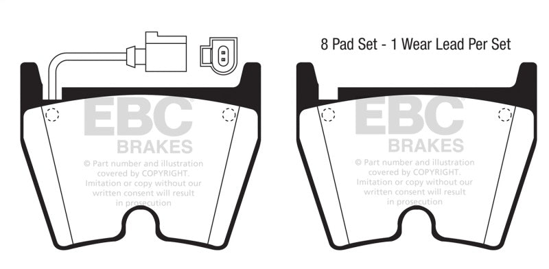 EBC 17-18 Audi RS3 Yellowstuff Front Brake Pads
