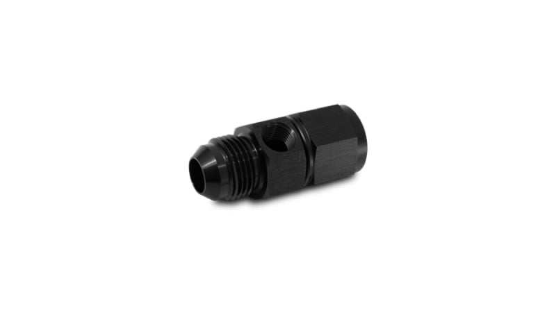 Vibrant -8AN Male to -8AN Female Union Adapter Fitting w/ 1/8in NPT Port