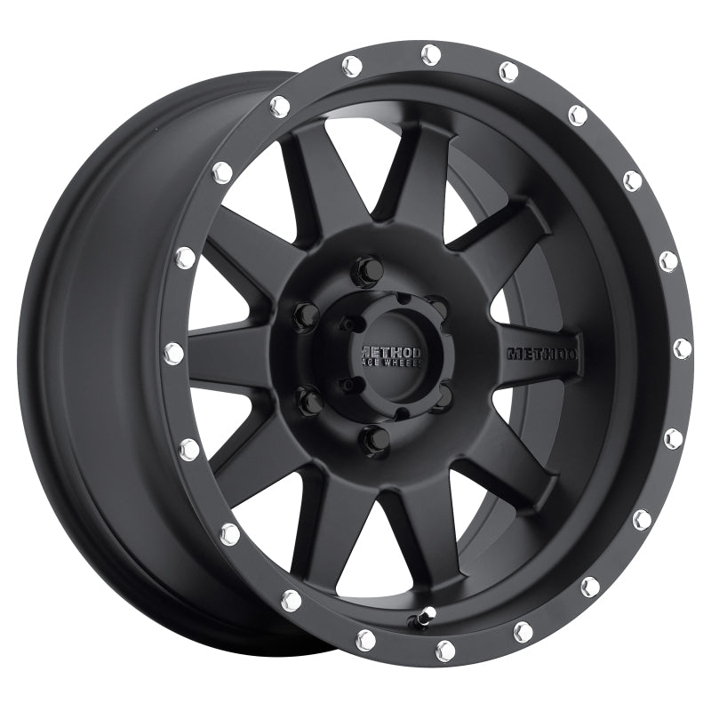 Method MR301 The Standard 15x7 -6mm Offset 6x5.5 108mm CB Matte Black Wheel