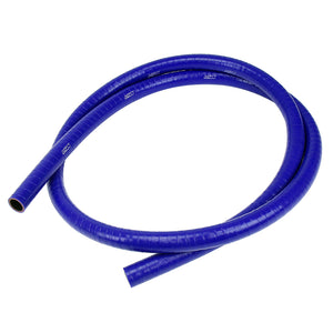 HPS 5/8 inch 16mm FKM Lined Oil Resistant High Temperature Reinforced Silicone Hose 9 Feet Blue