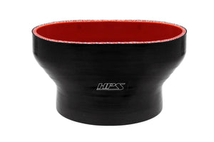 HPS Oval to Round Silicone Reducer Coupler Hose for Ford 55mm Throttle Body M-9926-MGT to 3-1/4 inch Tubing Black