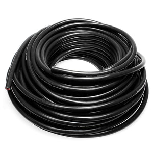HPS 3/8 inch ID Black high temp reinforced silicone heater hose tubing 100 feet roll Max Temperature Rating: 350F Bend Radius: 1-1/2 inch